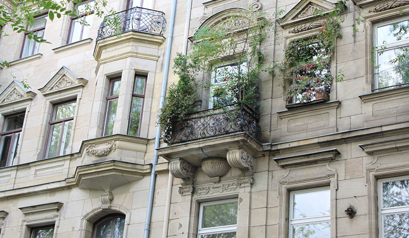 ENSEMBLE KÖNIGSWARTERSTRASSE FÜRTH Sandstein im Stile des Neubarock